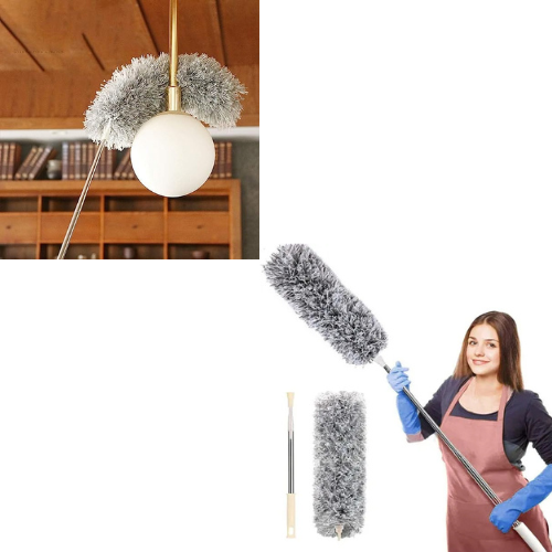 Extendable Telescope Microfiber Duster Long Handle For Cleaning Dust, Dirt And Stains Fan Duster High Quality