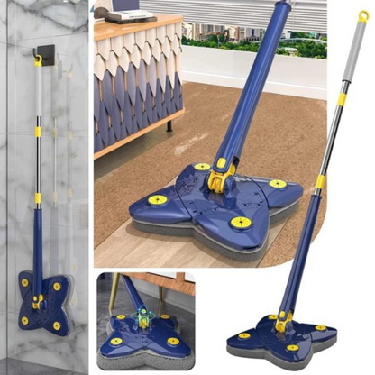 360° Rotatable Cleaning X Mop Adjustable Corner Mop Self Squeezing Wringing Mop Multifunctiona Rotating Mop For Floor Wall Window