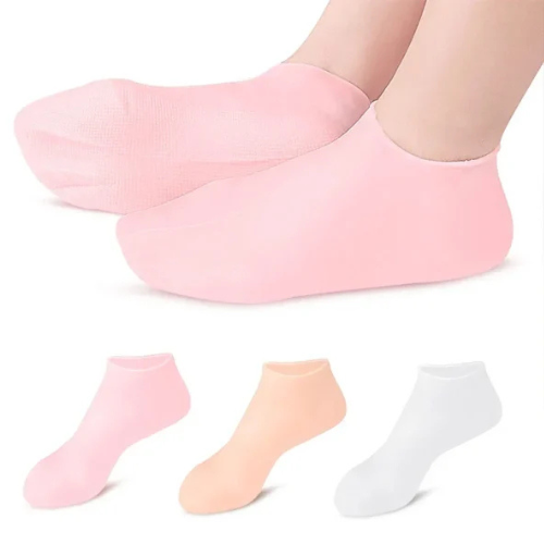 Silicone Socks Gel Moisturizing Jelly Socks Foot Care Protector (random Color)