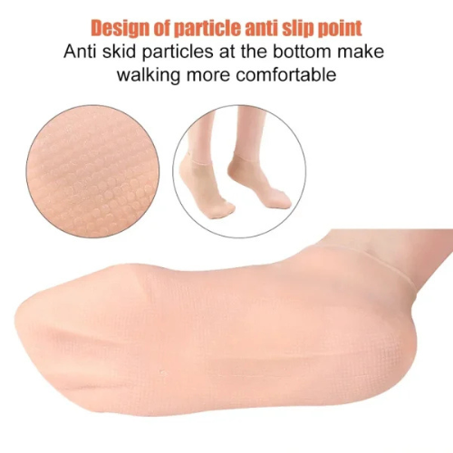 Silicone Socks Gel Moisturizing Jelly Socks Foot Care Protector (random Color)