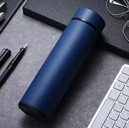 Temperature Display Vacuum Insulated Water Bottle Thermo Flask Made Of Premium Stainless Steel Coffee Cup (random Color)( 500ml )